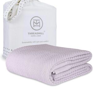 Threadmill Luxury Cotton Blankets for Queen Size Bed